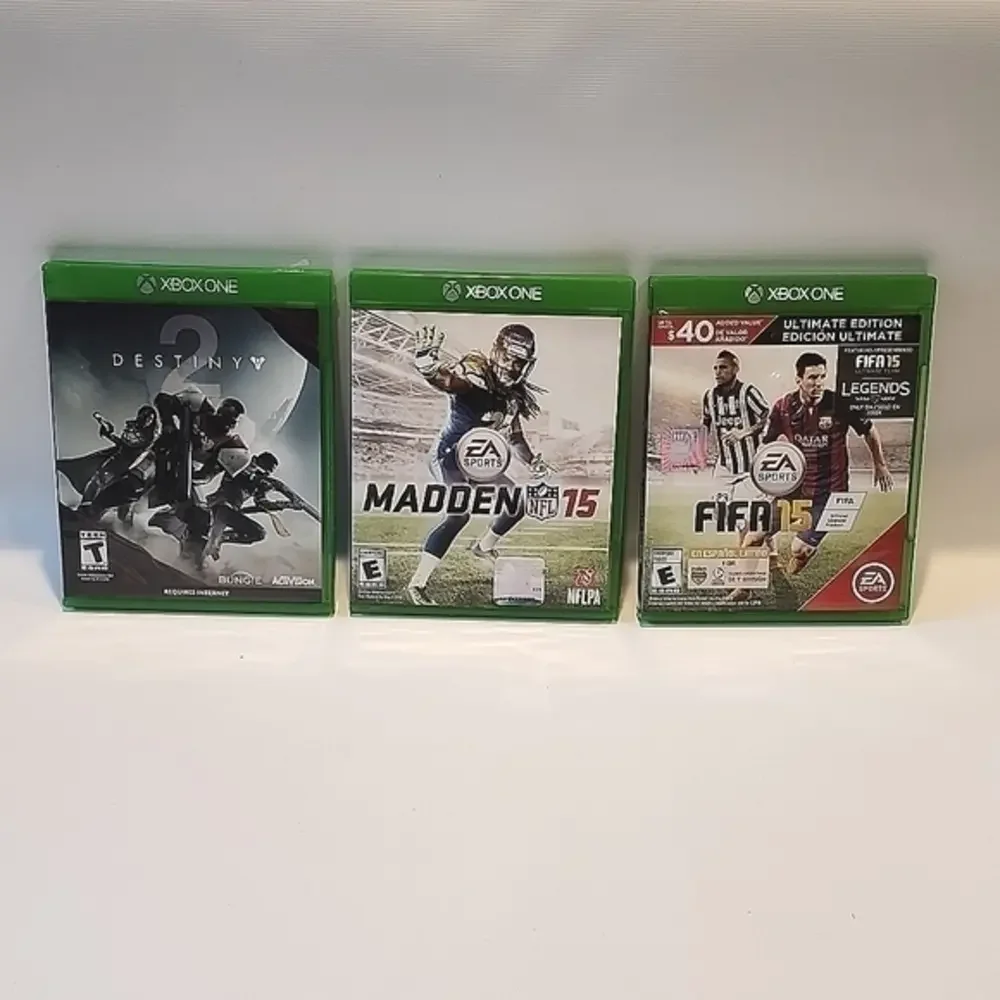 XBOX One‎ Game Bundle Madden 15, Destiny 2, FIFA 15